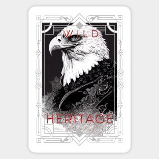 Eagle Bald Eagle Bird Wild Nature Illustration Line Epic Illustration Line Art Sticker